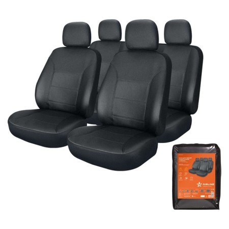 Autoshekhls Universal Cardinal, 11 items., Eco-leather, black, ACS-UL-02