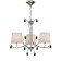 Suspended chandelier Mantra Andrea, E14, 3x20W, 510 mm, chromium color