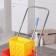 The cleaning trolley is simultaneous, with an exalted, 23 liters, a chrome frame