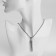 Piece "Cachel" Open, Color Black Silver, 70 cm