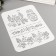 Plastic stencil "Russian nesting doll" 31cm x22 cm