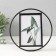 Photo frame Metal in 1 photo 10x15 cm "Loft. Circle" black 19.5x19.5x2 cm