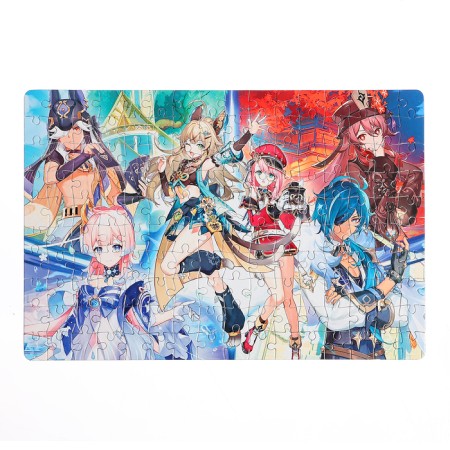 Puzzle "Genshin. Team from Tayvat ", 160 elements-1