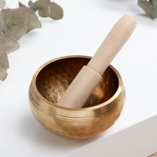 Musical instrument Singing bowl Music Life, golden, 8 cm