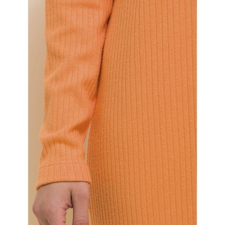Female dress, size 46, orange color-7