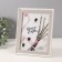 Photo frame plastic 15x20 cm "striped texture" olive, white 18x23 cm