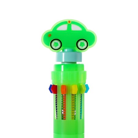 Multi-color ballpoint pen Calligrata "Schepinner", automatic, 10 color, node 0.7 mm, green-3