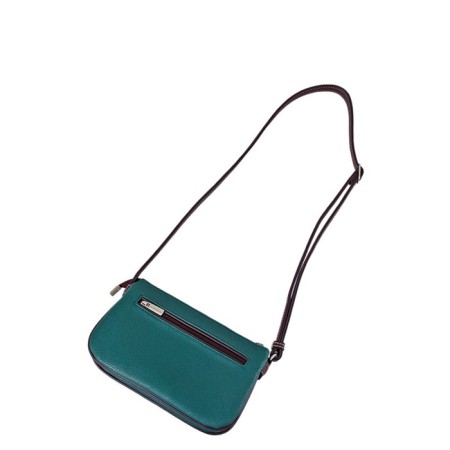 Cross-Bodi bag, lightning department, green color 15x24x5cm-1