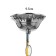 Astra chandelier 3x40W E27 chrome 48x48x96 (56) cm