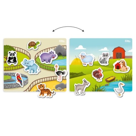 Magnetic game "Vegetables and fruits"-1
