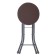 Folding stool on 4 supports TBSK1/3, brown