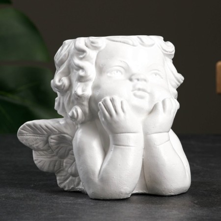 Kashpo - organizer "Dreaming Angel" White, 10cm
