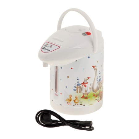 Thermopot "Vasilisa" Va-5011, 2.8 l, 750 watts, white with a pattern