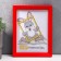 Photo frame plastic L-5 15x21 cm red (plastic screen)