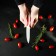 Knife ceramic shade "Capter", blade 10 cm, red color