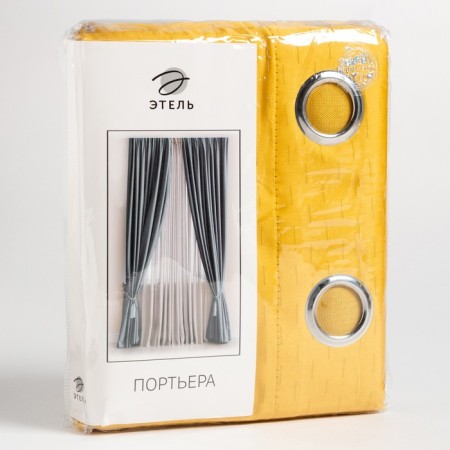 Curtain curtain Ethel "strokes" cell yellow, on the grosses 145*260 cm, 100% p/e-4