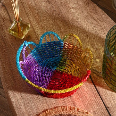 Lafifa fruit basket aluminum, 27x27x13 cm-2