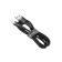 Baseus cable, Lightning - USB, 2.4 A, PVC braid, 1 m, black -gray