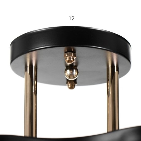 Chandelier 2780/2 E27 40W black and gold 45x35x25 cm Bayerlux-4