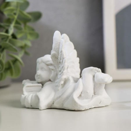 Polystone souvenir "Snowty Angel with the Bible" mix 7x5x8.5 cm-4