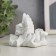 Polystone souvenir "Snowty Angel with the Bible" mix 7x5x8.5 cm