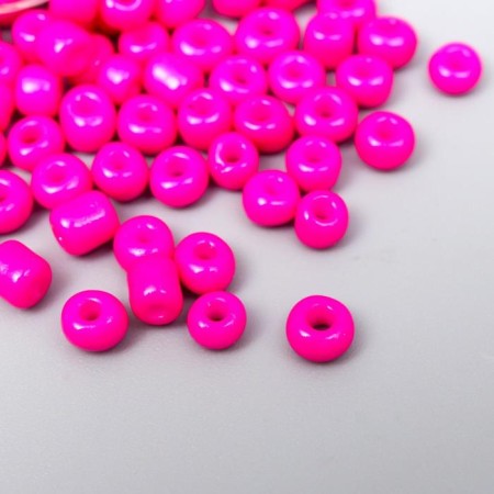 Round 6/0 beads in the bottle "Pink fuchsia" 20 g-2