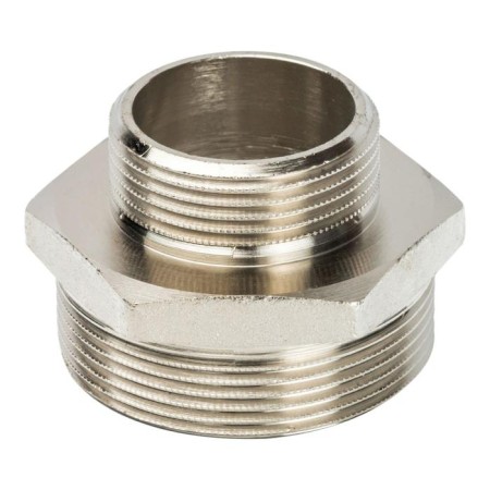 Nipple transition stout SFT-0004-002114, 2 "x1 1/4", outer thread, nickel-plated brass