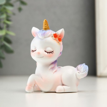 Souvenir Polystone "Cute Unicorns" set 2 pcs 7x4x8, 7x4x8 cm-1