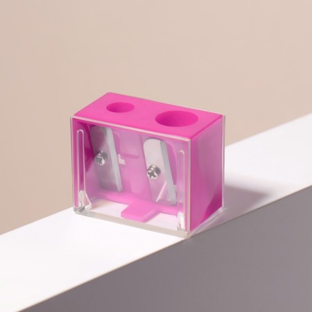 Cosmetic sharpener, with a lid, double, mix color-5