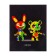 Notebook object neon animals Calligrata Top 48l Physics, chalk cards, neon print, offset