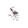 Stool for the student adjustable Polini Kids City / Polini Kids Smart S, white-gray color