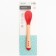 A spoon for feeding, thermal sensitive, red-beige color