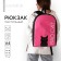 Bad Cat school backpack, 25x13x37 cm, fuchsia color
