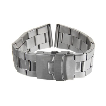 Solomon watch strap, 22 mm, metal, L-18 cm, silver-1