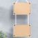 Double photo frame on braid L-3 10x15 cm white (plastic screen)