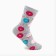 Women's socks "Sweet Donut", gray color, size 23-25