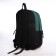 Young backpack from a lightning textile, 3 pockets, a bag, a suitcase holder, black/green color