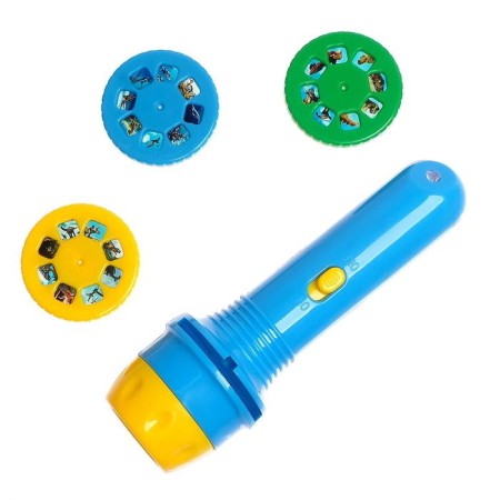 Game set "In the world of dinosaurs", a projector, luminous stickers-1