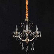 Crystal Crystal Economic light 15002/3AB+WT, 3x40W, E14, 82x48x48 cm, bronze color