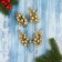 Jewelry decoration "Frigs with berries" (set 4 pcs) 4x19 cm, gold