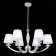 Suspension lamp ST LUCE. SL1756.103.06. Bello. 6x40 watts, E14, 78x78x35 cm, chromium color