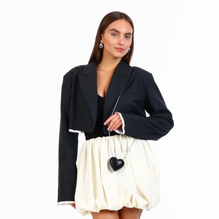 Female bag on a magnet, black color-1
