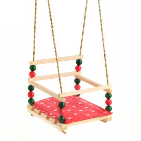 Suspended armchair for a playing site with a soft seat, "breeze", seat 34x28 cm-6