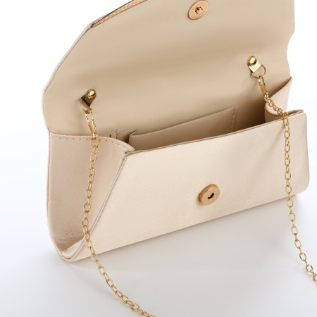 Female bag on a magnet, beige color-4