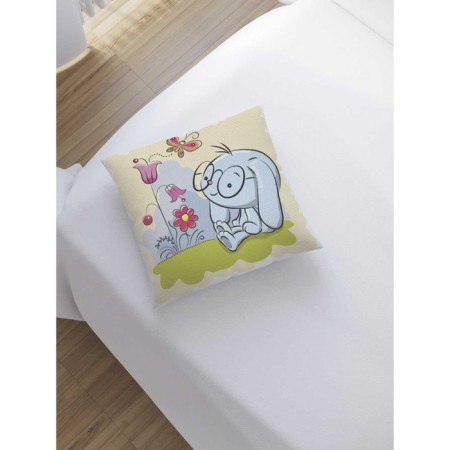 Decorative pillowcase "Bunny in nature", on a zipper, size 45x45 cm-1