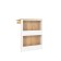 Basod "Lois 86", 525 × 643 × 744 mm, corner, gold oak color gold / white
