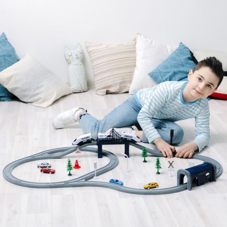 Railway for children "My City", 70 items, on batteries-2