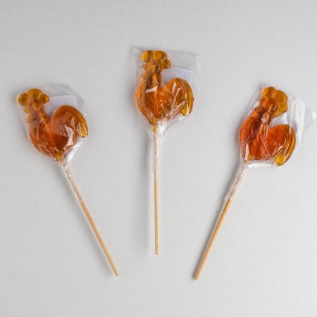 Caramel lollipop "Cockerel", sugar, 25 g-2