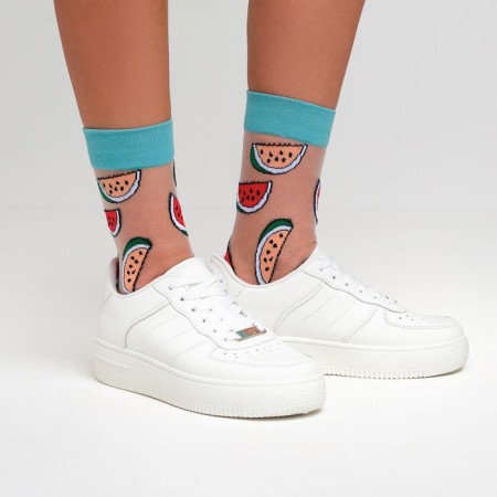 Women's socks minku "watermelon", size 36-39 (23-25 ​​cm)-1