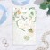 Postcard "Happy Wedding Day!" gently green, congruen, glitter, a4
